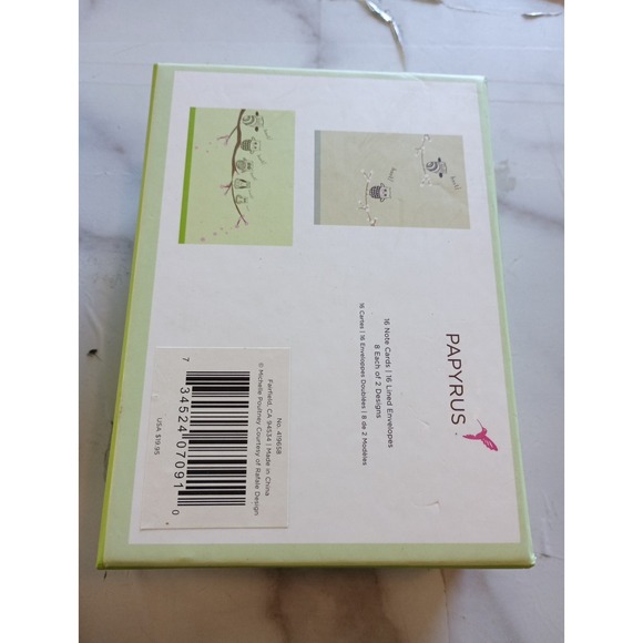 Vintage Papyrus Cards With Envelopes Lot Of 18 Pieces - Picture 8 of 12